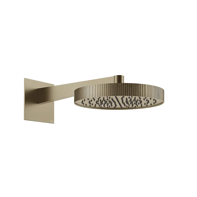 Gessi Incastri Верхний душ круглый d-300мм, с держателем L-375мм, цвет 149 Finox Brushed Nickel
