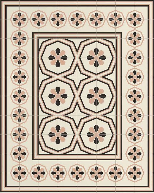 Керамогранит Etruria Vintage Pattern 11 Угол a 20x20см