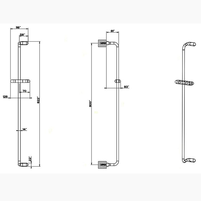 Gessi Goccia Душевая штанга, хром