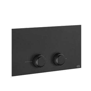 Gessi Venti20 Клавиша смыва для унитаза двойная, для инсталляций Viega, черный матовый