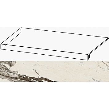 Italon Керамогранит Avantgarde Calacatta Warm Scalino 160 Ang.Sx