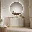Комплект мебели Oasis Naos, напольный, столешница calacatta oro,  Глянцевый лакированный цвет "Tortora Elegance" / Глянцевое золото