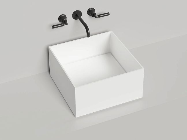 Раковина накладная Armonia SQUARE 02 покраска по RAL полностью