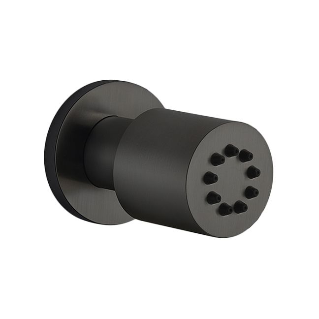 Gessi Body Jets Поворотная боковая форсунка, Black Metal Brushed PVD