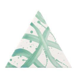 Керамическая плитка Petracers Triangolo Splash Verde Su Bianco 17x17 купить в Москве: интернет-магазин StudioArdo