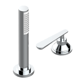 Смеситель  THG Dean устанавливаемый на борту с ручным душем с ручкой одновременной регулировки – потока/температуры