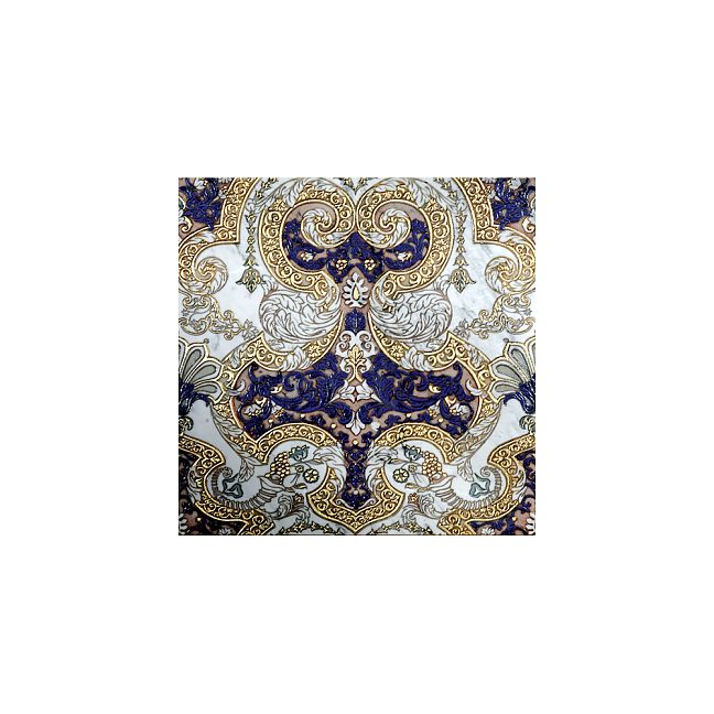 Мраморная плитка Akros The Original Merope TSS Bianco Carrara Blu Silver 40x40