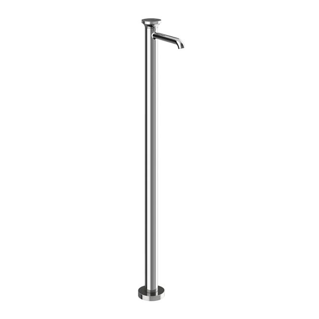 Gessi Origini Смеситель напольный (внешняя часть)., в компл с отделочной вставкой, хром