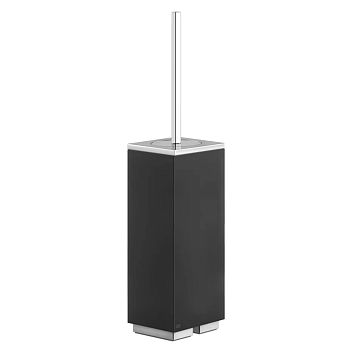 Gessi Rettangolo Ершик для унитаза напольный, хром/черный