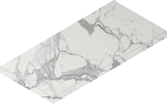 Italon Керамогранитная ступень Charme Evo Scalino Ang. SX Statuario 33x60 Nat