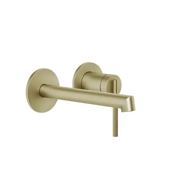 Gessi Ingranaggio Встраиваемый смеситель с изливом. (внешние части), Brushed Brass PVD