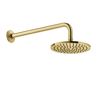 Gessi Inciso Душевая головка настенная, шарнирная на 1/2, 200мм, золото