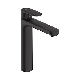 Hansgrohe Vernis Blend Смеситель для раковины однорычажный 190 со сливным гарнитуром черный купить в Москве: интернет-магазин StudioArdo