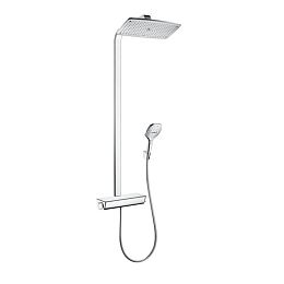 Душевая система Hansgrohe Raindance Select 360 Showerpipe, с верхним душем 36х19см, термостатический смеситель, с ручным душем, цвет: хром купить в Москве: интернет-магазин StudioArdo