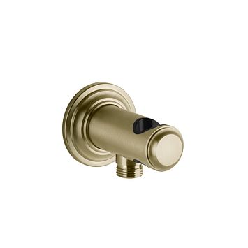 Gessi Venti20 Подвод воды с держателем ручного душа, Brushed Brass PVD