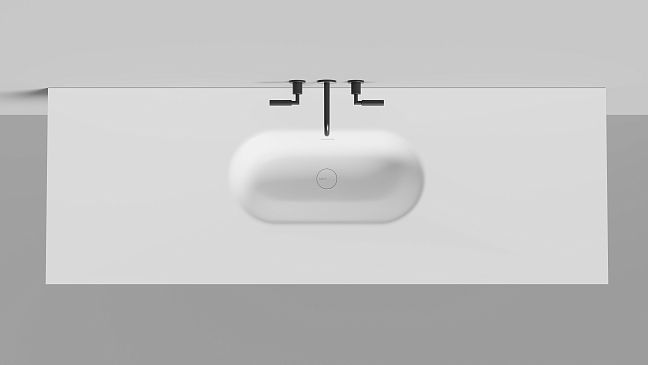 Раковина столешница Onda FLOW OVAL 72