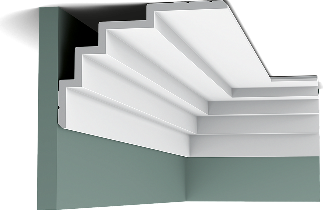 Потолочный карниз Orac Décor C393 STEPS пуротач 200,0 x 21,0 x 15,0
