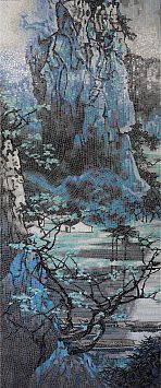 Панно мозаичное ART NATURA Каскад Гор  120x300 см