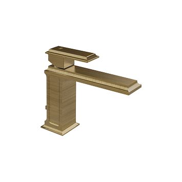 Gessi Eleganza Смеситель для раковины на 1 отверстие, без донного клапана, античная бронза