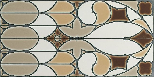 Керамическая плитка Ceramiche Grazia Venice Pannello Fenice Caramel Craquele  (2 pz) 40x80
