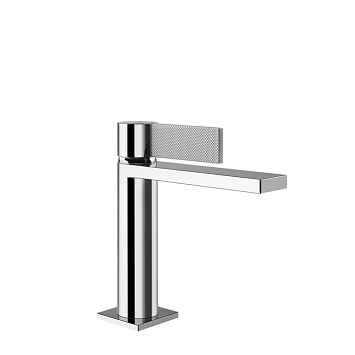 Gessi Inverso Diamantato Смеситель для раковины с донным клапаном Stop Go и соединительными шлангами, хром