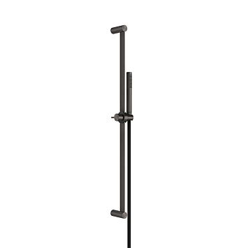 Gessi 316 Штанга в комплекте с душевой лейкой с легкой очисткой, шланг 1,50 м, brushed black metal pvd