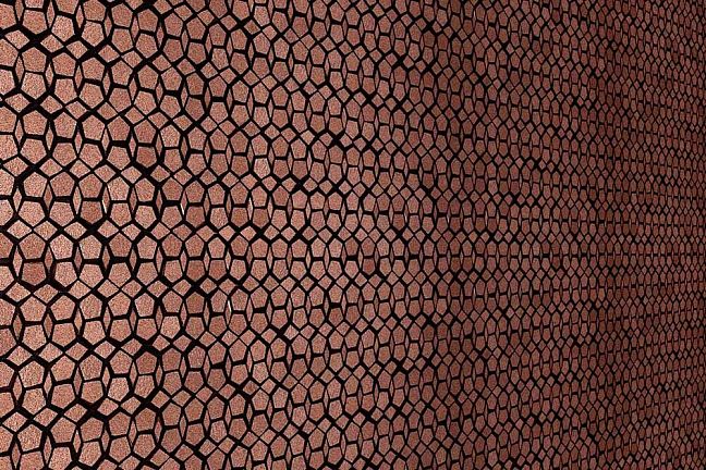 Микромозаика  Sergio Savino Pentagoni 30х30.8см, настенная, цвет: Red Brown Bronze