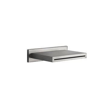 Gessi Rettangolo Каскадный излив для душа настенный, для монтажа с удаленным управлением (не входит в комплект), шлифованная сталь