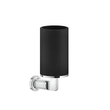 Gessi Inciso Стакан настенный, черный/хром