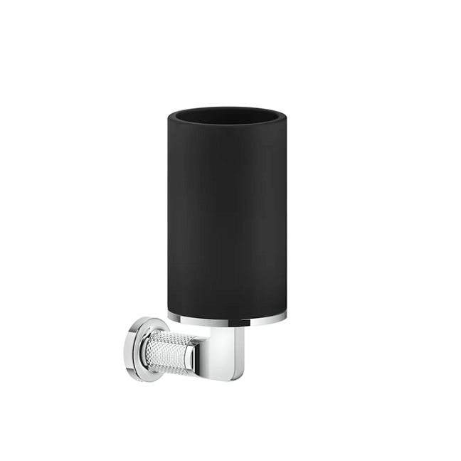 Gessi Inciso Стакан настенный, черный/хром