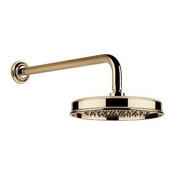 Gessi Venti20 Верхний душ 200 мм., с настенным держателем 389 мм., Warm Bronze PVD