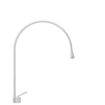 Gessi Goccia Смеситель для раковины на 1 отверстие, излив 387мм R=197, белый