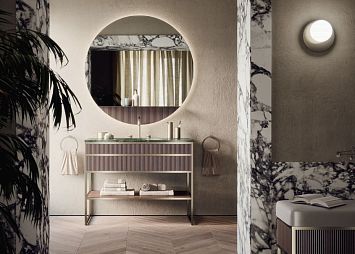 Oasis Academy Комплект Орех и сатиновый никель L110 x W53 x H84 cm