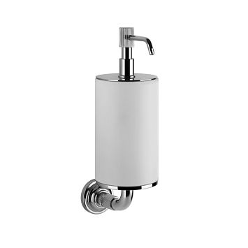 Gessi Venti20 Дозатор для жидкого мыла подвесной, белый, фурнитура хром