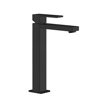 Gessi Rettangolo Смеситель для раковины с высоким изливом 128мм, черный