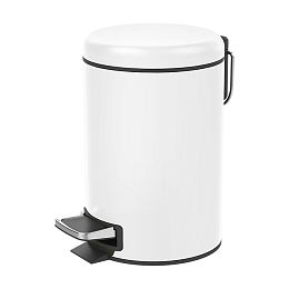 Decor Walther Bin 4 Ведро для мусора с педалью, цвет: белый матовый купить в Москве: интернет-магазин StudioArdo