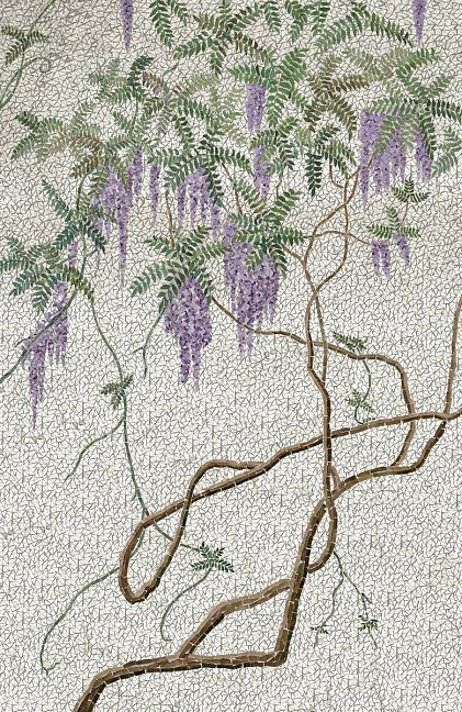 Панно ART NATURA "Глициния" 140x280 см