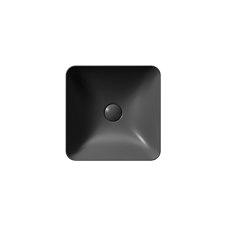 Раковина GSI Nubes 38x38 без перелива черный матовый (903826)