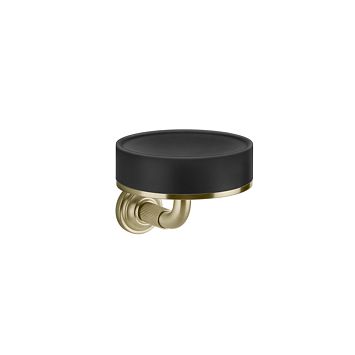 Gessi Venti20 Мыльница подвесная, черный, фурнитура Brushed Brass PVD