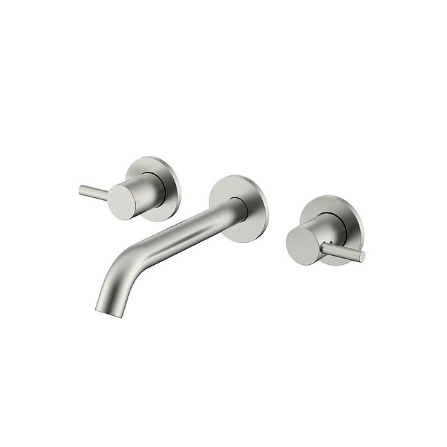 Nemo NM-2316BN Смеситель из стены для раковины с донным клапаном BRUSH NICKEL