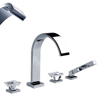 Смеситель для ванны, монтаж на борт ванны ½“ Joerger Empire Royal Crystal 626.40.100.xxx-AA