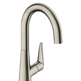 Смеситель для кухни Hansgrohe Talis M51 на 1 отв однорычажный, поворотный излив 174мм, 1jet, h215мм, цвет: нержавейка купить в Москве: интернет-магазин StudioArdo