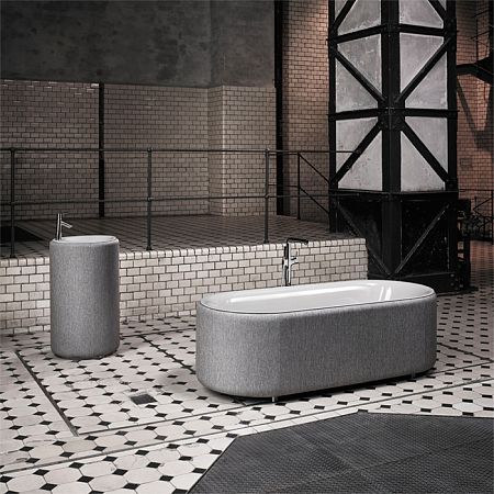 Bette Lux Oval Couture Ванна отдельностоящая  с шумоизоляцией 180x80x45 см, цвет рефлет серый 044
