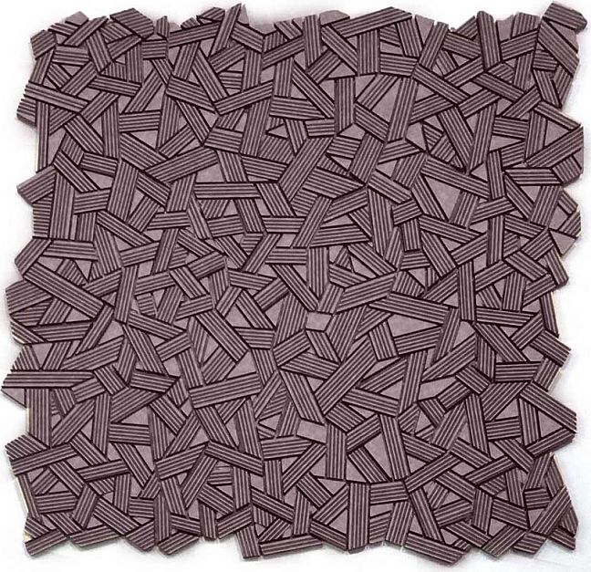 Микромозаика Sergio Savino Fasce Rigate 30x30 Purple Brown
