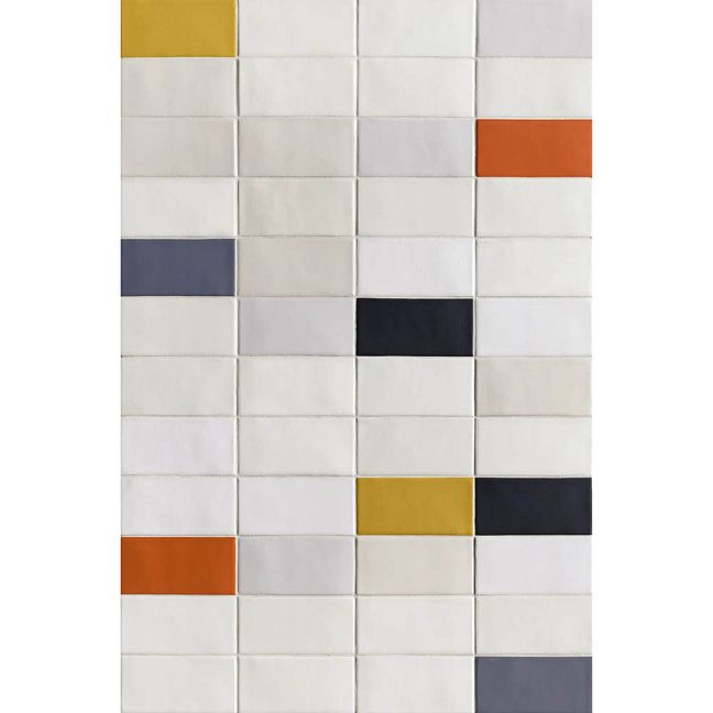 Mutina Керамогранит Lane Poly White 7,9x16
