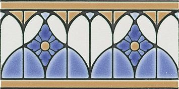 Бордюр Ceramiche Grazia Venice Bordura Fenice Cobalt Craquele 10x20
