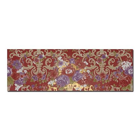 Керамическая плитка Petrachers Primavera Romana Fioritura Oro Su Rosso Luc 65x97,7