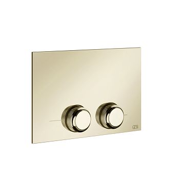 Gessi Venti20 Клавиша смыва для унитаза двойная, для инсталляций TECE, Brass PVD