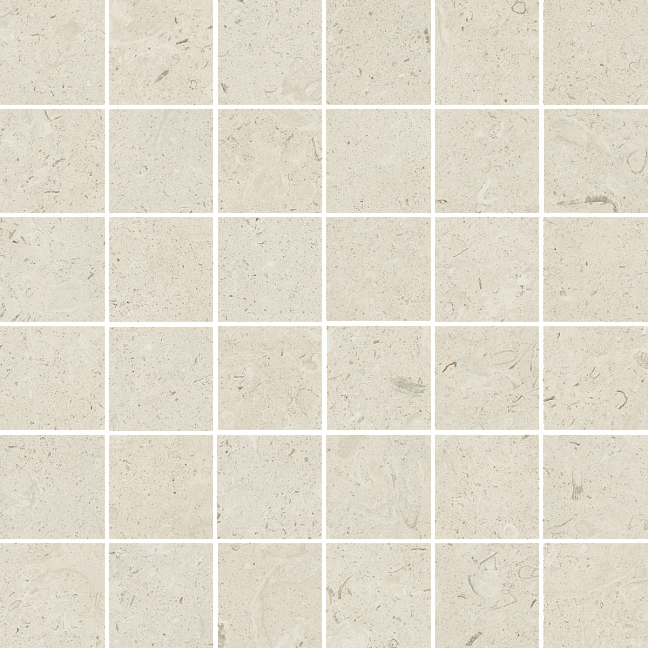 Italon Керамогранитная мозаика Aura Stone White 30x30x0,9 Матовая