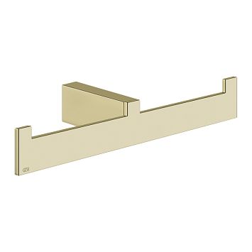 Gessi Rettangolo Настенный полотенцедержатель двойной, Brass Brushed PVD